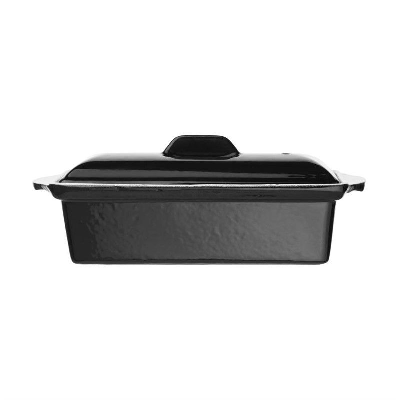 Terrine à pâté en fonte  1,3 L - Vogue noire – Image 1