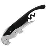 Tire-bouchon sommelier double levier professionnel - Noir – Image 2