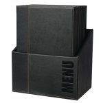 Porte-Menu Contemporain A4 avec Boîte de Rangement - Lot de 20 - Securit – Image 4