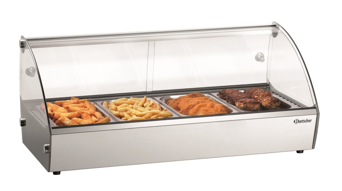 Vitrine chaude – 4 x GN 1/3 – Bartscher