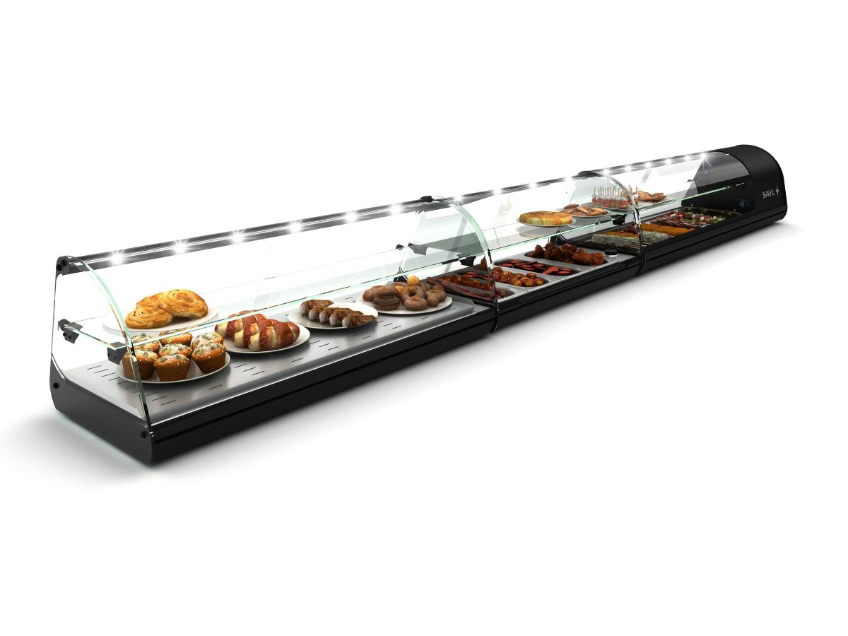 Vitrine Chaude Sahara Deux Etagères – 840 à 1190 mm – SAYL