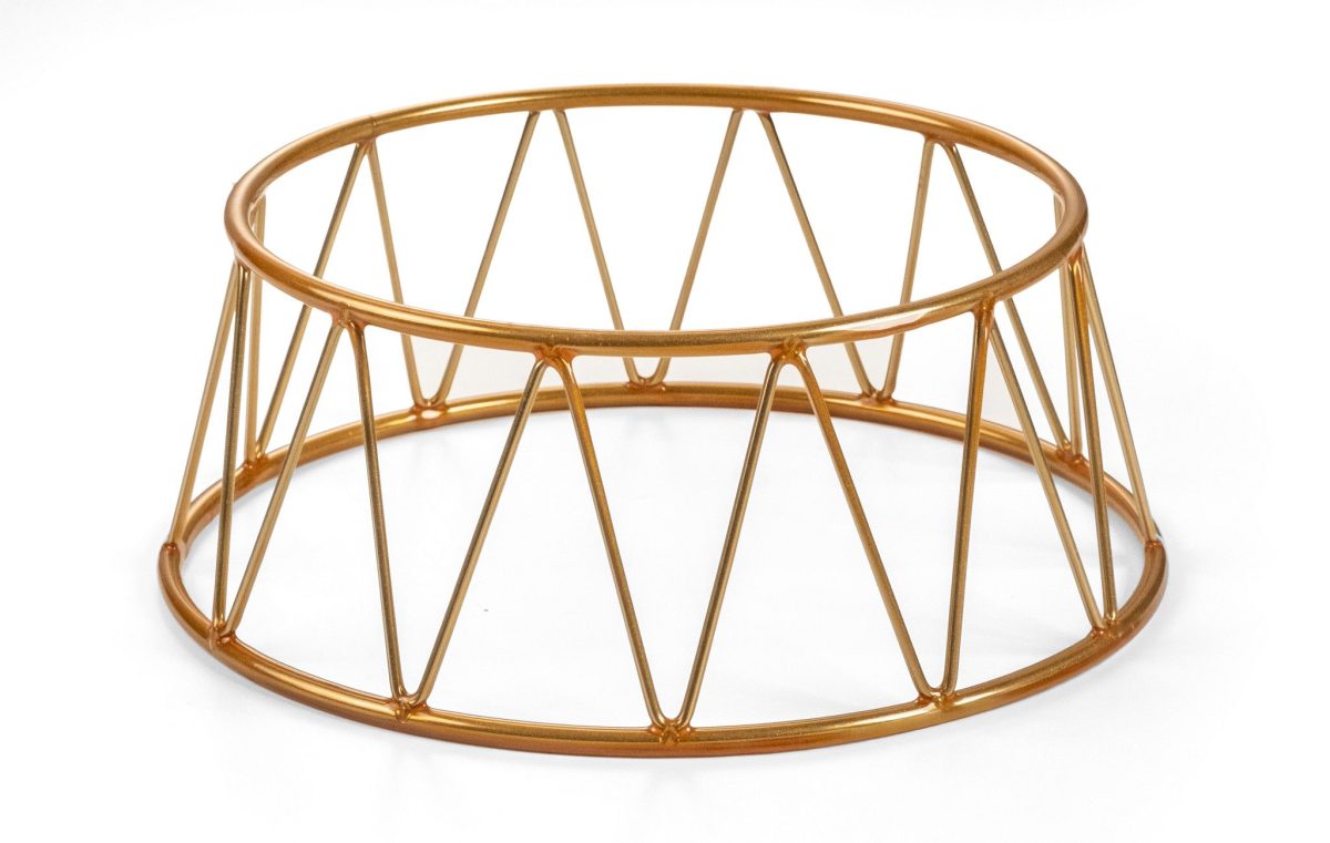 Présentoir Bufffet CROWN Doré 10 cm – Pujadas