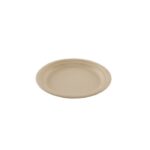 Assiette ronde crème en canne à sucre Ø 22 cm - 800 unités - Betik