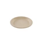 Assiette ronde en bagasse de blé naturel - 800 unités - Betik – Image 3
