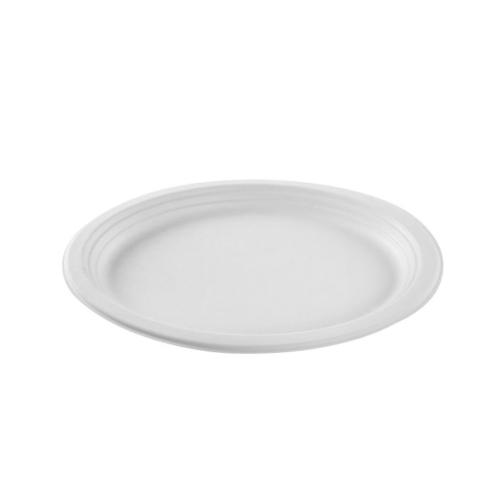 001010246_diggyai6cx9lg6ct_5 Plateaux de service ovale blanc en canne à sucre 32 x 26 cm - 500 unités - Betik – Image 1