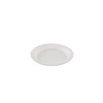 Assiette ronde blanche en canne à sucre Ø 17 cm - 800 unités - Betik