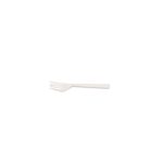 Petite fourchette blanche en maïs 12,5 cm - 1500 unités - Betik