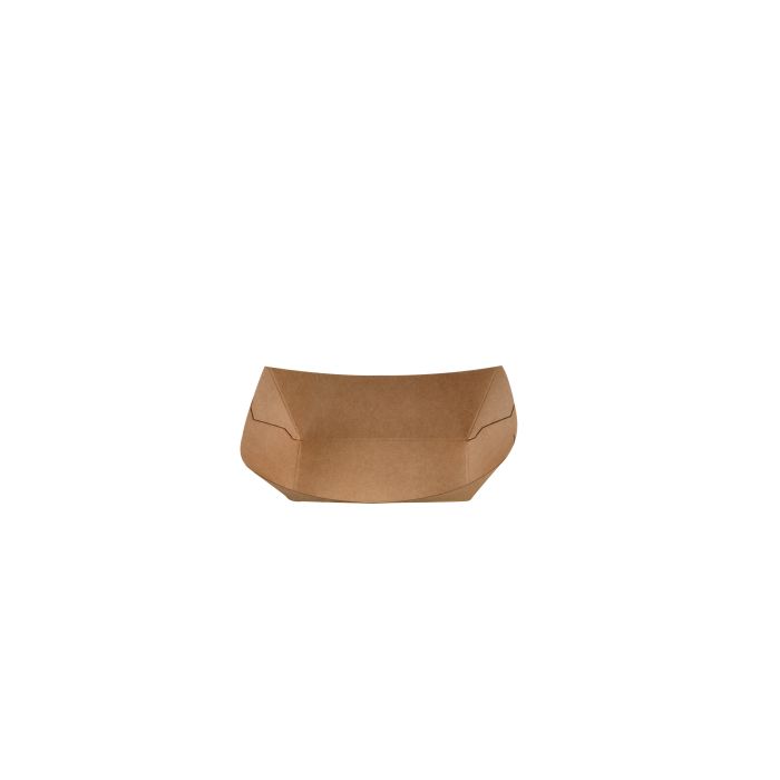 Barquette rectangulaire en carton kraft 200 ml – 1500 unités – Betik