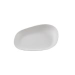 EKO Yayoi Flat - Assiette blanche en canne à sucre 24 x 22,5 cm - 300 unités - Betik