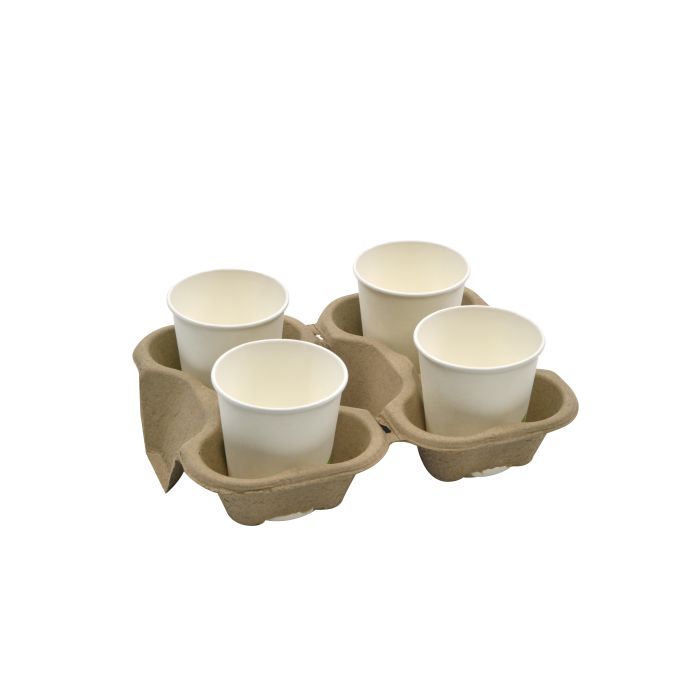 001010542_5 Porte-gobelet en carton pour 4 gobelets, divisible en 2 - 300 unités - Betik – Image 1