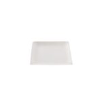 Assiette carrée blanche en canne à sucre 16 x 16 cm - 800 unités - Betik