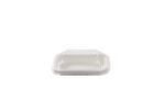 Barquette Sushi crème en canne à sucre + couvercle antibuée en PET 14 x 8 cm - 250 unités - Betik – Image 2