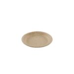 Assiette ronde en bagasse de blé naturel Ø 18 cm - 800 unités - Betik