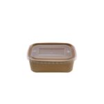 Barquette rectangulaire en carton kraft + couvercle en PP - 150 unités - Betik – Image 5