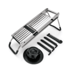 Mandoline Inox - Lame Ondulée - 3 Inserts Julienne - Was Germany – Image 2