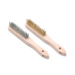 Set de brosses avec brins en laiton et en inox - 2 pièces (L)290 mm - Hendi