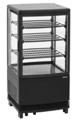 Mini-Vitrine Réfrigérée Noire - 64 L - 2 Portes  - Bartscher – Image 2