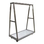 CHARIOT A CARCASSES INOX 1 NIVEAU DE BARRE-L2G
