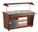 Buffet Réfrigéré Couleur Noyer 4 Bacs GN 1/1 - AFI Collin Lucy – Image 4