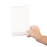Porte-menu incliné en acrylique Olympia A5