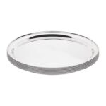 Plateau de service en inox rond - Olympia 355 mm – Image 3