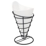Support Conique Noir pour Frites H 175 mm - Olympia – Image 3