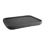 Plateau Rectangulaire Anti-Dérapant Noir - 356 x 457 mm - Kristallon – Image 5
