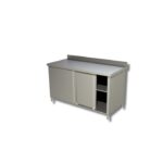 Table sur armoire porte battante avec dosseret Gamme 700 - Ristopro – Image 5