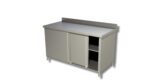 Table sur armoire porte battante avec dosseret Gamme 700 - Ristopro – Image 2
