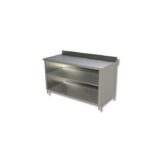 Table sur armoire ouverte avec 1 etagere et dosseret gamme 600 - Ristopro – Image 5