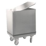 Trémie à Farine Avec Couvercle En Inox, 150 Litres - Mastro – Image 4