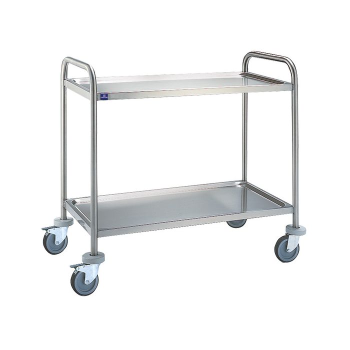 Chariot de Service En Inox Avec 2 Niveaux 780X430 mm – Mastro