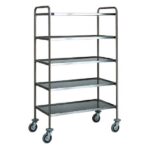 Chariot de Service En Inox Avec 5 Niveaux - Mastro – Image 2
