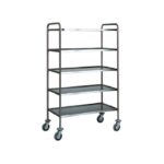 Chariot de Service En Inox Avec 5 Niveaux - Mastro