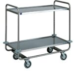Chariot de Service En Inox Avec 2 Niveaux 1050X550 mm - Mastro – Image 2