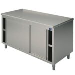 Meuble Bas Inox avec Portes Coulissantes - Gamme 600 mm - Virtus – Image 2