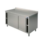 Meuble Inox avec Portes Coulissantes et Dosseret - Gamme 600 - Virtus – Image 5