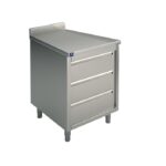 Bloc De 3 Tiroirs GN 1/1 Avec Dosseret, 500X700 mm - Mastro