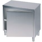 Meuble Bas Inox avec une Porte Battante - 700 x 600 mm - Virtus – Image 2