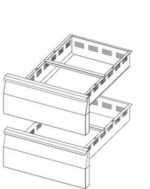 Kit Tiroir 2 x GN 1/1 pour Soubassement Réfrigéré Série 700 - AFI Collin Lucy – Image 2