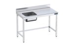 Table de chef Inox avec bac à Gauche et renforts - Gamme 700 - Distform – Image 2