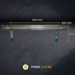 Etagères murale inox pleine console fixe  - L2G – Image 5