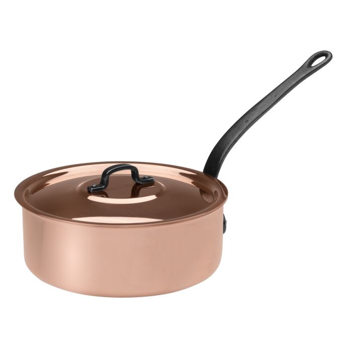 203009___203010___203011___203012___203015_a853_5 MINI SAUTEUSE AVEC COUVERCLE - CUIVRE - SPECIAL GAZ - Ø16CM - BAUMALU – Image 1