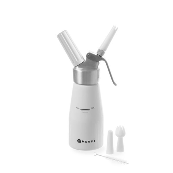 22a3d2398763ce8204fe7fa4b8ceb4212e1685cfe45f12a9444a1a2b69ebacd0_b8a7_5 Siphon à chantilly Kitchen Line 0,25L 80x(H)200 mm - Hendi – Image 1