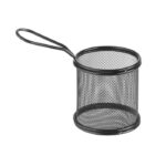 Paniers à frites miniatures noir mat 90x90x(H)90 mm - Hendi – Image 3