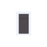 Serviette pour Couvert 40x48 cm Pochette Gris - Lot de 2 Colis de 184 - Duni Sarl