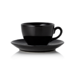 Lot de 6 tasses et soucoupes en Porcelaine 0,22 L nuit H 85 mm - Was Germany