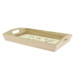 Plateau Bois Rectangle 37X24.5 Lot de 20 - Créapak