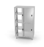 Placard passe-plats avec séparation et portes coulissantes Kitchen Line 1000x600x(H)1800 mm - Hendi – Image 2