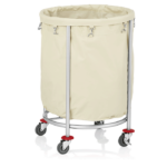 Chariot à Linge en Acier avec 4 Roulettes Ø 60 x 82 cm - Was Germany